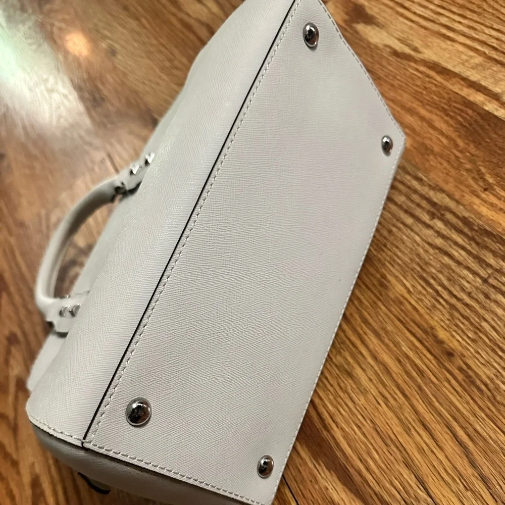 Michael Kors Leather Mini Studded Sandrine Satchel